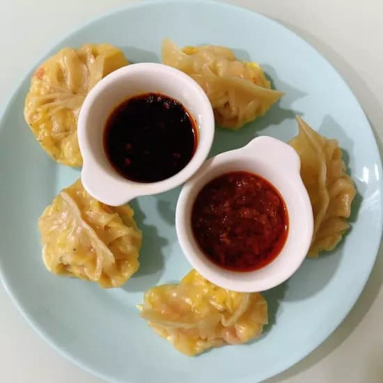 Cheese corn pepper momos | How to make Momos