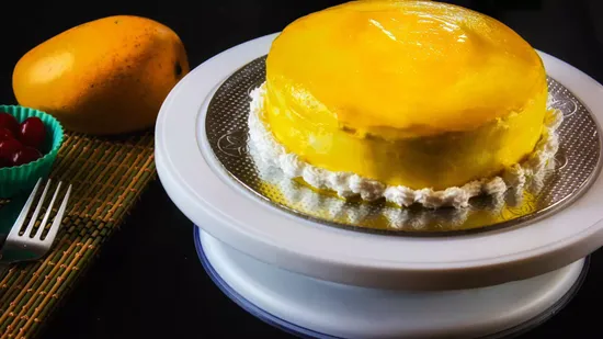 Mirror Glaze Cake | No Gelatine,No agar agar | Easy step by step |  Pineapple Mirror Glaze Cake - YouTube
